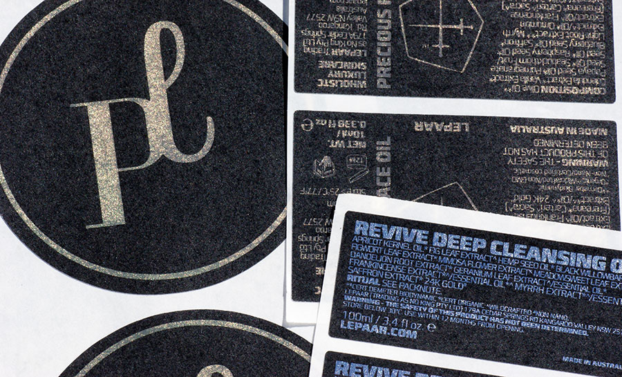 Black-paper-labels