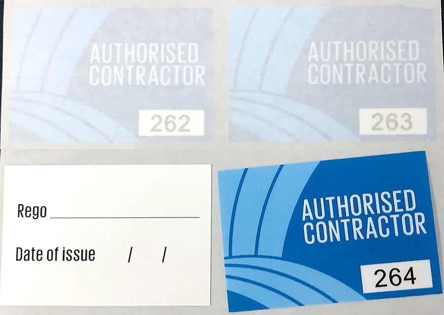 Contractor-double-sided-service-stickers-numbered